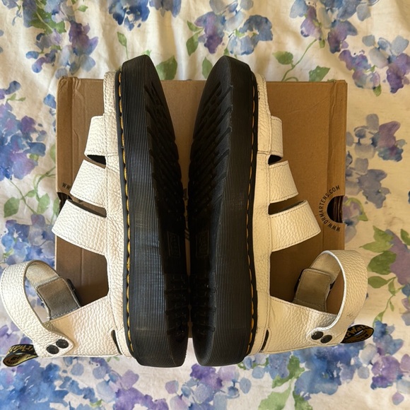 Dr. Martens White Chunky Platform Sandals - Picture 3 of 8